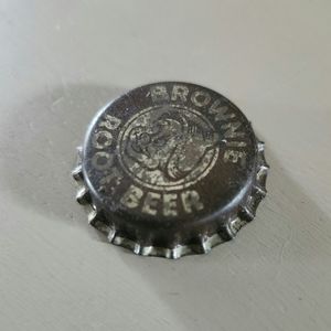 Vintage 1950's Brownie Root Beer Bottle Cap Atlas Beverages Co. Detroit Michigan
